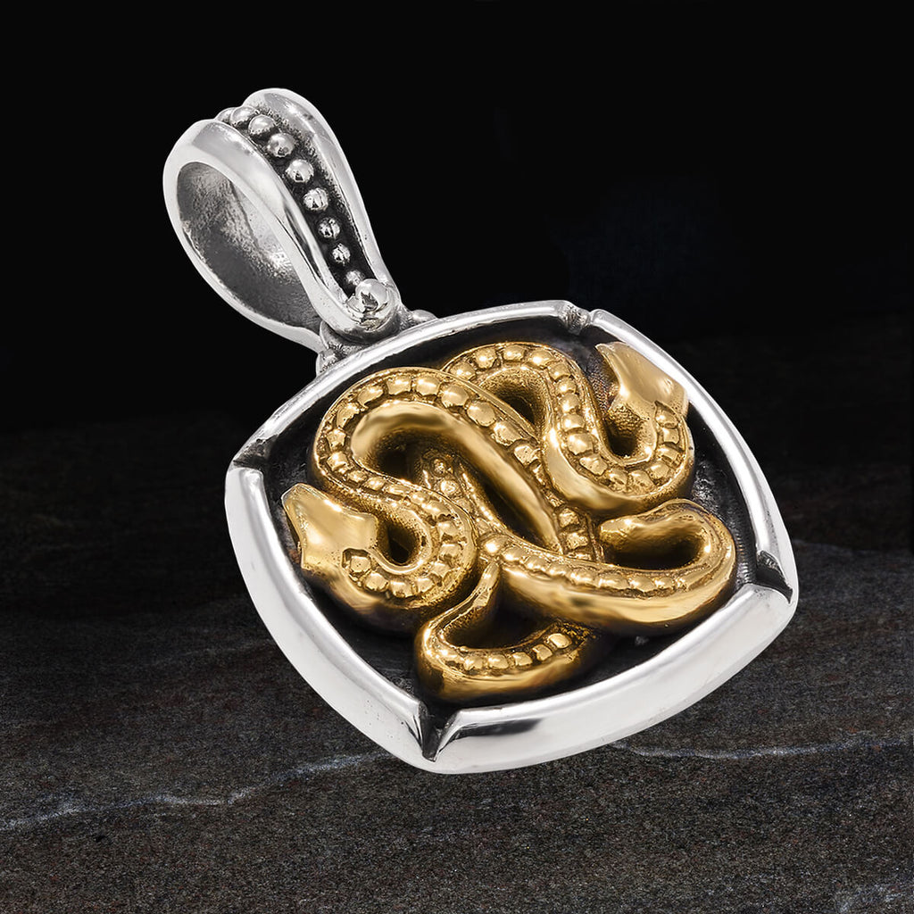 Mens snake store pendant