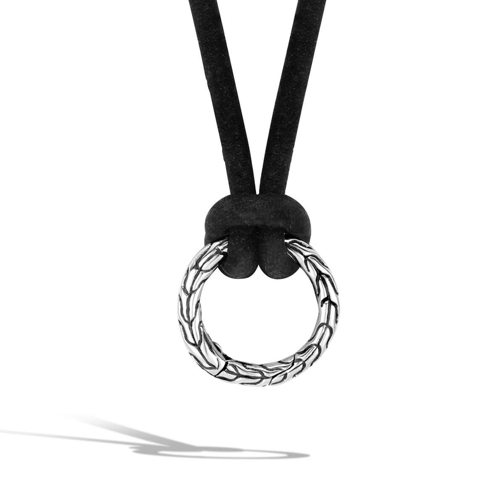 Black Leather Necklace 