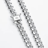 MIAMI CHAIN THICK Cuban Link 9mm Sterling Silver Chain for Men