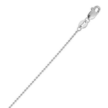 BALL CHAIN Extra Thin Width 1.8mm Sterling Silver Chain for Men