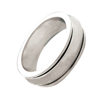 HIDDEN TWIST Mens Spinner Ring by Bico Australia