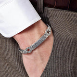 Model Wearing Konstantino GREEK INSPIRED Sterling Silver Mens Bracelet