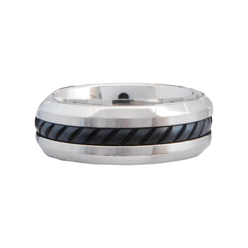 BLACK BRAID Cobalt Men's Ring by Scott Kay