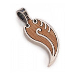 NUCLEUS New Leaf Silver Rosewood Mens Tribal Pendant by Bico Australia