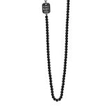 King Baby ONYX BEAD Men's Chain Necklace