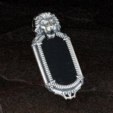 Konstantino LION HEAD Black Onyx Silver Necklace Pendant