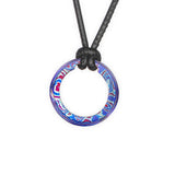 William Henry ORBIT MOKU TI Ring Medallion Pendant Necklace for Men