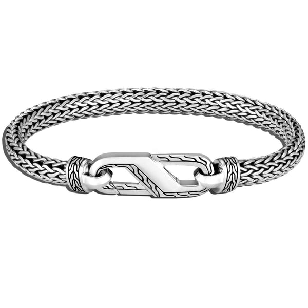 John Hardy Silver and Gold Chain Bracelet - Men - Silver Bracelets - L