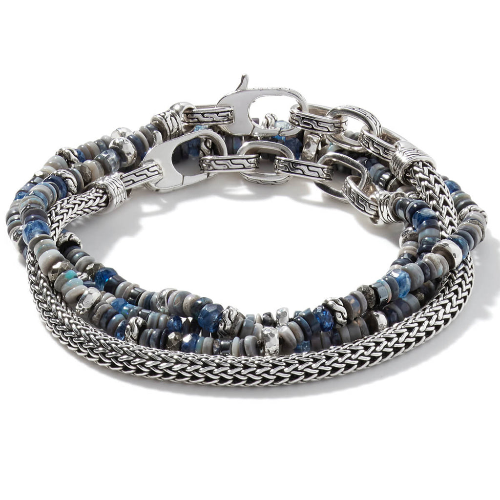 John Hardy Men's Transformable Multi-Wrap Bead Hybrid Bracelet