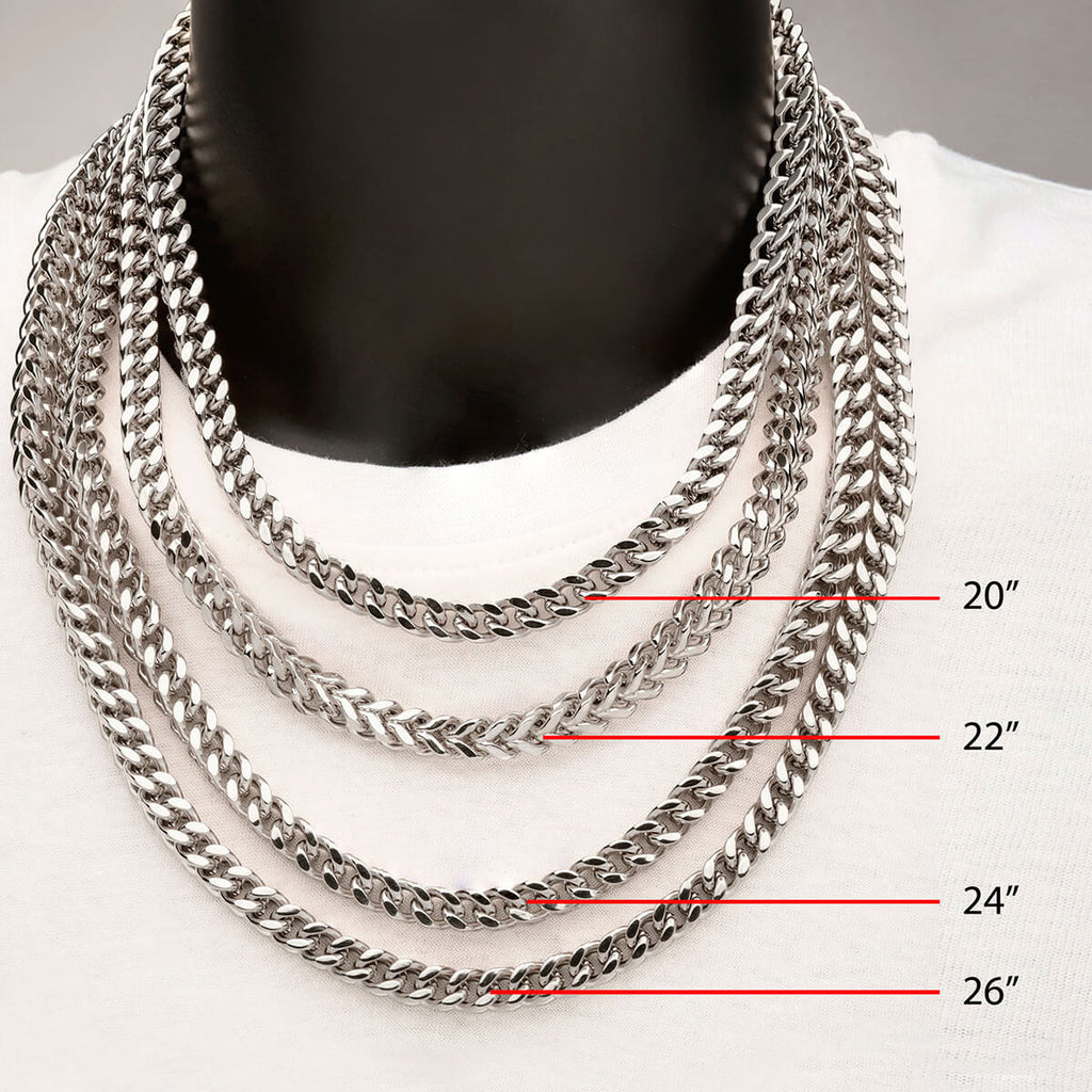 BACKSTAGE Men's Franco Link Chain in Stainless Steel