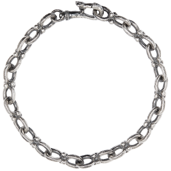 John Varvatos SILVER ANCHOR LINK Bracelet for Men in Sterling Silver