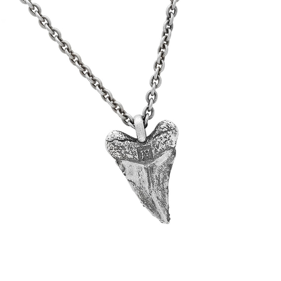 Shark Tooth Necklace - Sterling Silver Shark Tooth Pendant - Sea life –  caligodesign.com