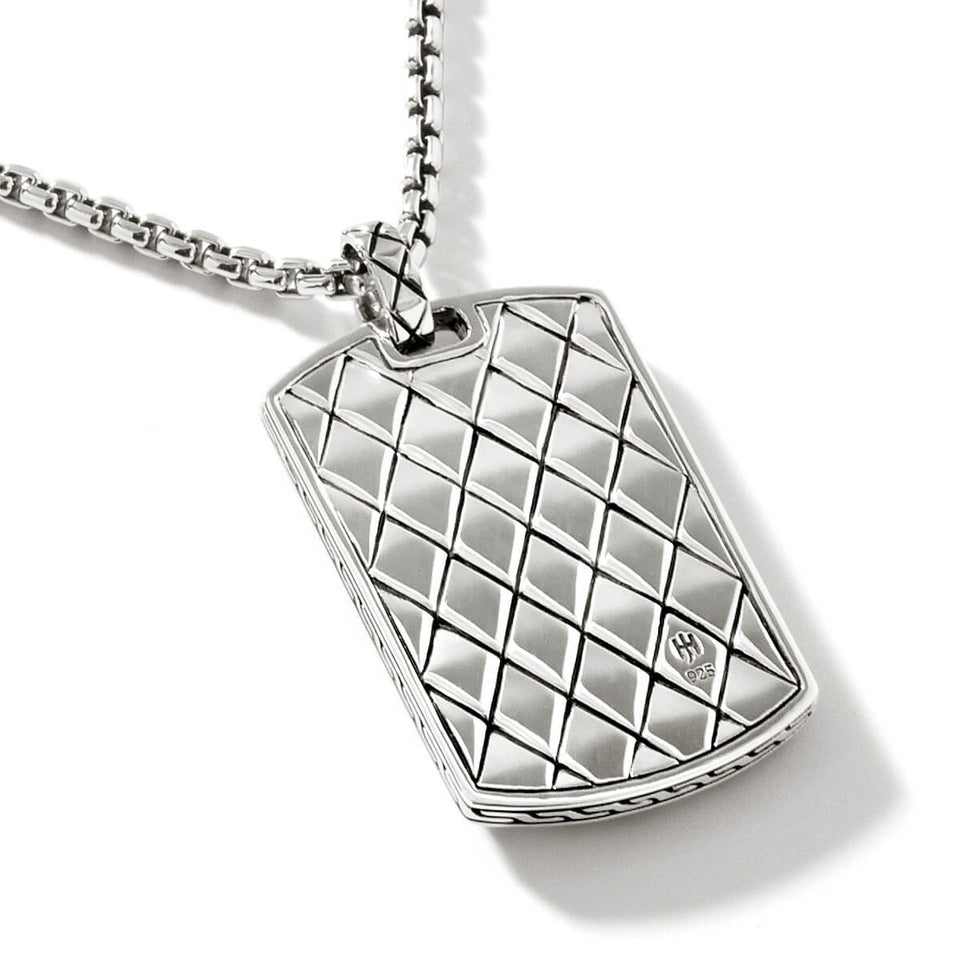 John Hardy Tag Pendant Necklace in Sterling Silver, 26