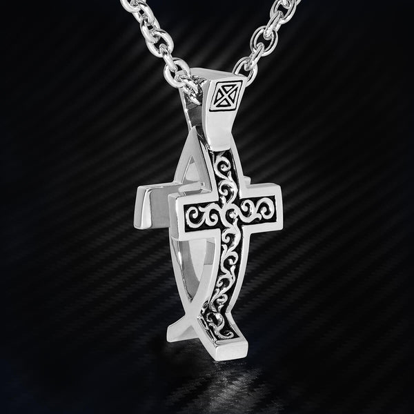 Cross Jesus Necklace - Religious Jewelry