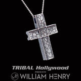 William Henry UNUM CROSS Sterling Silver Necklace for Men