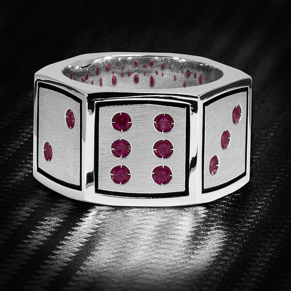 Men's Lucky 7 Dice Diamond Ring