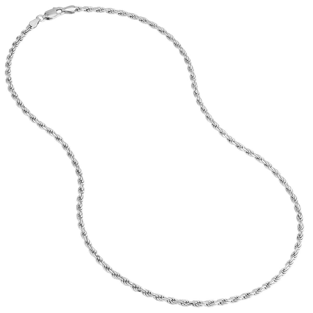 Tribal Hollywood ROPE Men's Chain 3mm in Sterling Silver