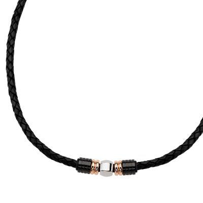 Thick Black Leather Necklace, Magnetic Clasp Necklace, Mens Leather Necklace,  Mens Leather Cord Necklace, Masculine Necklace, Mens Jewelry 