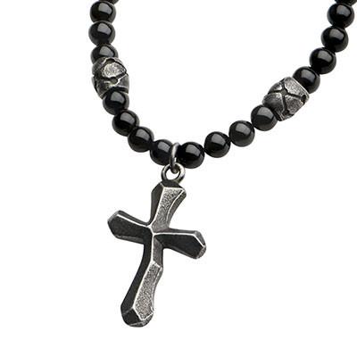 Black Onyx Cross Necklace | Cross necklace, Necklace, Black onyx