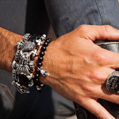 Men's Bracelets, Leather, Gold & Silver Bracelets for Men